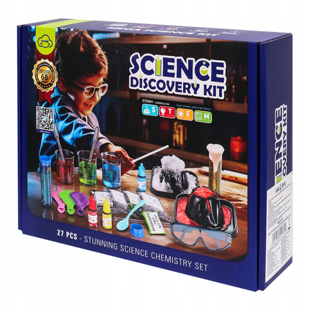 LABORATORIUM CHEMICZNE DLA DZIECI EKSPERYMENTY MAŁY CHEMIK WULKAN ŚNIEG