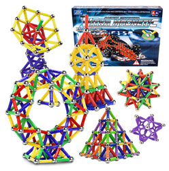 KLOCKI MAGNETYCZNE UKŁADANKA KONSTRUKCYJNE 250 SZT