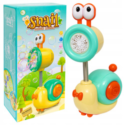 ŚLIMAK MASZYNKA DO BANIEK MYDLANYCH DLA DZIECI LED NA AKUMULATOR + PŁYN