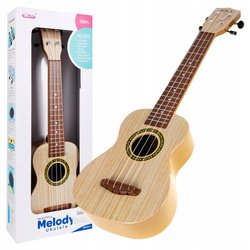 UKULELE GITARA STRUNOWA DO NAUKI GRY MUZYCZNA ZABAWKA EDUKACYJNA