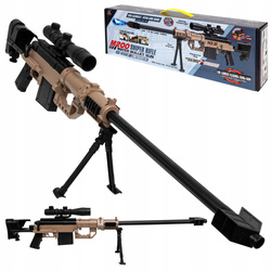 KARABIN SNAJPERSKI DLA DZIECI KULKI ŻELOWE SNAJPER PISTOLET LUNETA 16X M200