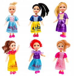 LALKI LALECZKI DO DOMKU DLA LALEK LALKI DLA DZIEWCZYNEK KOLOROWE STROJE