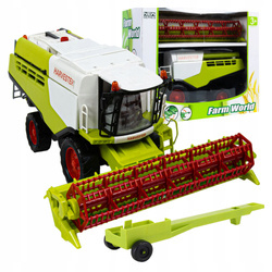 DUŻY KOMBAJN ZBOŻOWY Z NAPĘDEM RUCHOME ELEMENTY OBROTOWY HEDER HARVESTER