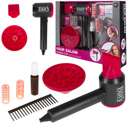 ZESTAW FRYZJERSKI DLA DZIECI SUSZARKA NA BATERIE + AKCESORIA DO WŁOSÓW