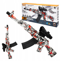 KARABIN AUTOMATYCZNY NA KULKI ŻELOWE DWA TRYBY DUŻY ZESTAW + OKULARY KULKI