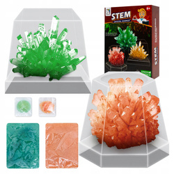 HODOWLA KRYSZTAŁÓW DLA DZIECI EKSPERYMENT MAŁY NAUKOWIEC KRYSZTAŁY ZESTAW