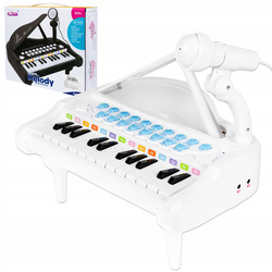 PIANINO MULTIMEDIALNE FORTEPIAN DLA DZIECI ORGANY MIKROFON KARAOKE MP3