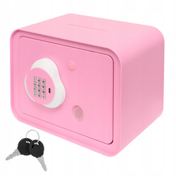 SKARBONKA SEJF DLA DZIECI NA HASŁO PIN KLUCZYK EFEKTY DŹWIĘKOWE DIODY LED