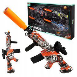 KARABIN LED NA KULKI ŻELOWE PISTOLET AUTOMAT OKULARY KULKI FLUORESCENCYJNE