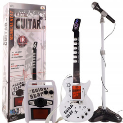 BEZPRZEWODOWA GITARA ZE WZMACNIACZEM MIKROFON