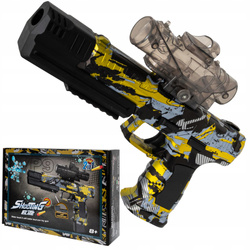 PISTOLET AUTOMATYCZNY NA KULKI ŻELOWE PIANKI 2w1 AUTOMAT KARABIN 500 KULEK