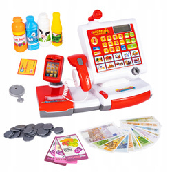 KASA FISKALNA SKLEPOWA DLA DZIECI AKCESORIA SKANER